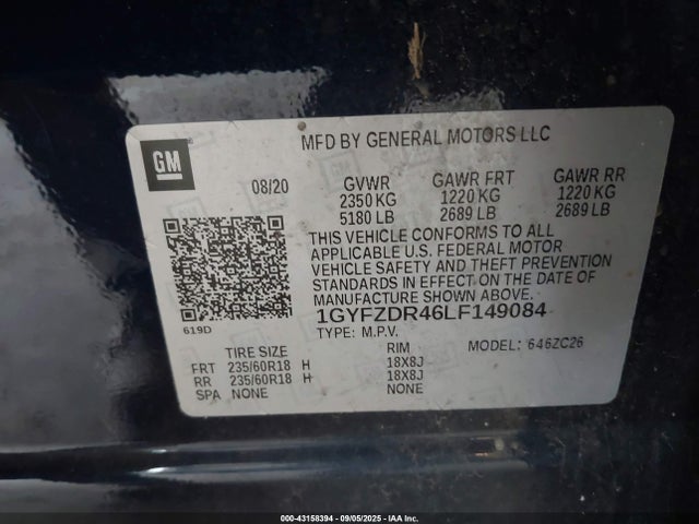 2020 CADILLAC XT4 1GYFZDR46LF149084 Photo 8