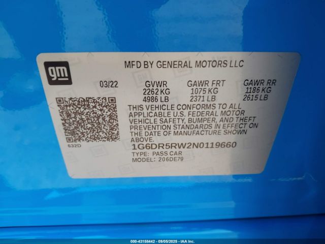 2022 CADILLAC CT5-V 1G6DR5RW2N0119660 Photo 8