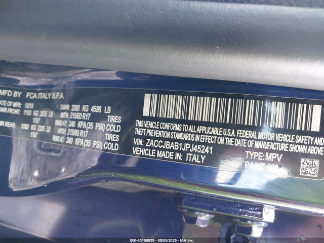 ZACCJBAB1JPJ45241 Jeep 2018