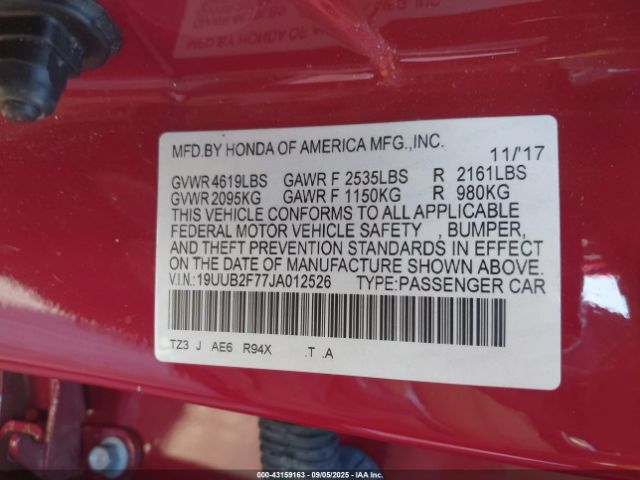 2018 ACURA TLX 19UUB2F77JA012526 Photo 8