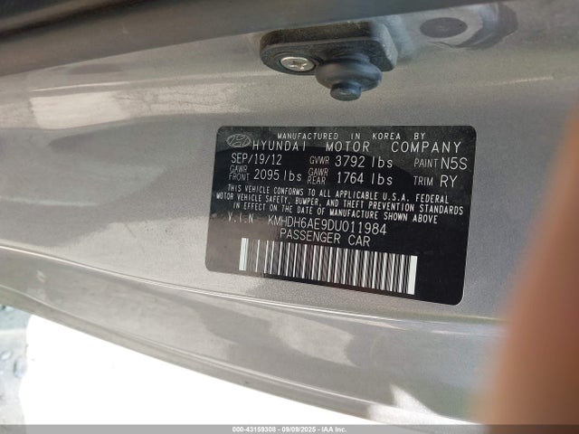 2013 HYUNDAI ELANTRA COUPE KMHDH6AE9DU011984 Photo 8