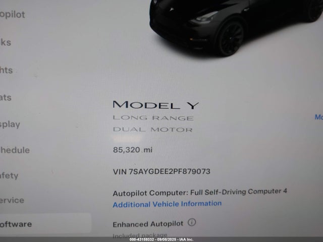 2023 TESLA MODEL Y 7SAYGDEE2PF879073 Photo 6