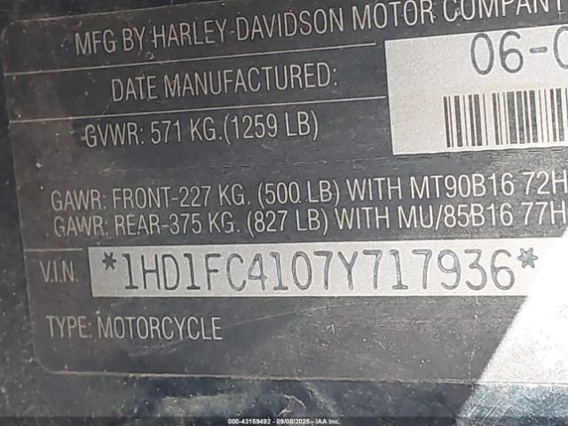 2007 HARLEY-DAVIDSON FLHTCUI 1HD1FC4107Y717936 Photo 9