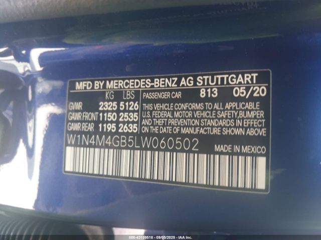 2020 MERCEDES-BENZ GLB 250 W1N4M4GB5LW060502 Photo 8