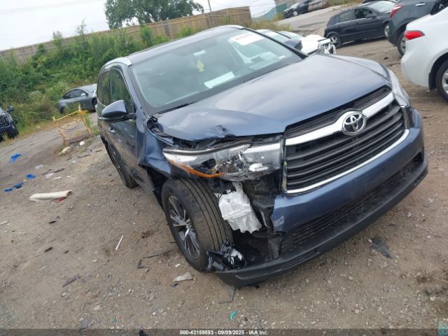 2016 TOYOTA HIGHLANDER 5TDJKRFH6GS233629