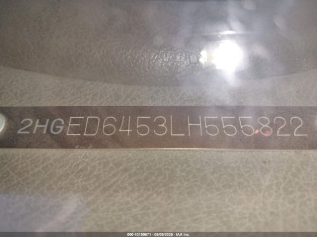 1990 HONDA CIVIC 2HGED6453LH555822 Photo 8