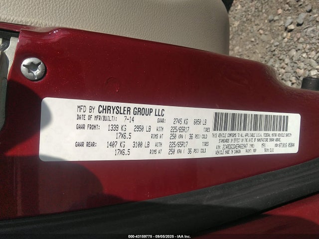 Dodge Grand Caravan 2014 2C4RDGCGXER462947 Image 9