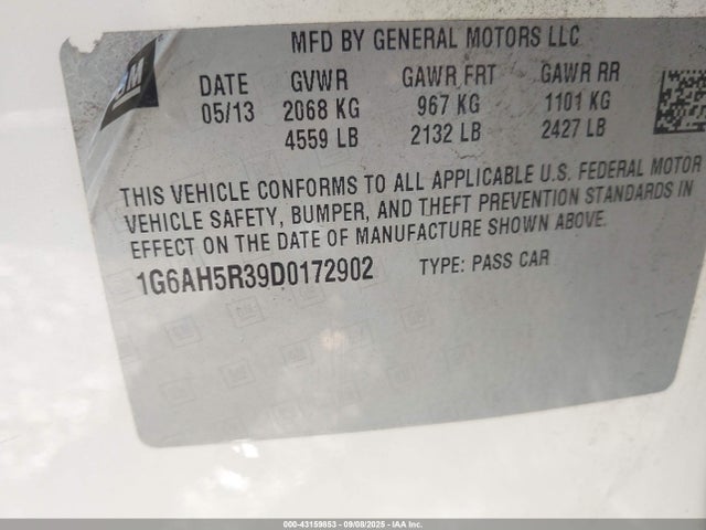 2013 CADILLAC ATS 1G6AH5R39D0172902 Photo 8
