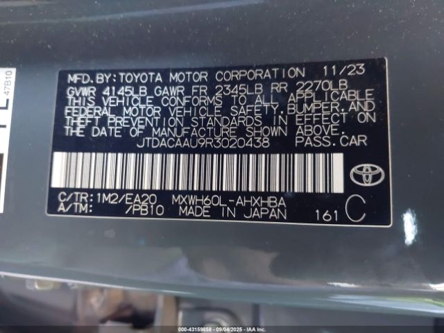 2024 TOYOTA PRIUS JTDACAAU9R3020438 Photo 8