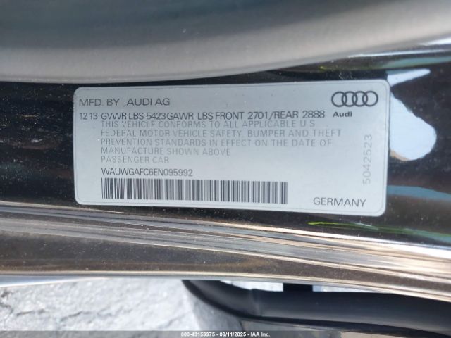2014 AUDI A7 WAUWGAFC6EN095992 Photo 8