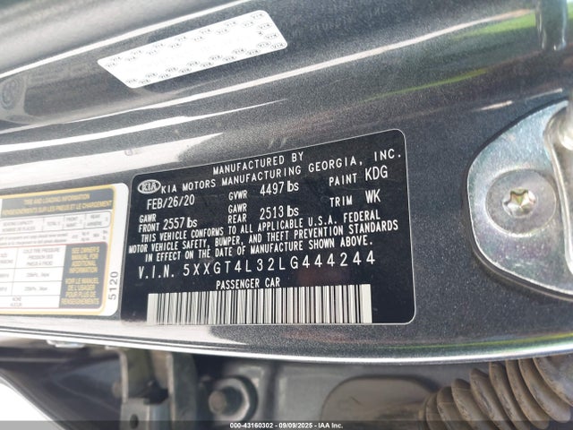 5XXGT4L32LG444244 KIA gdi