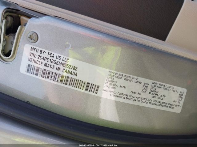 2021 CHRYSLER PACIFICA 2C4RC1BG5MR552782 Photo 8