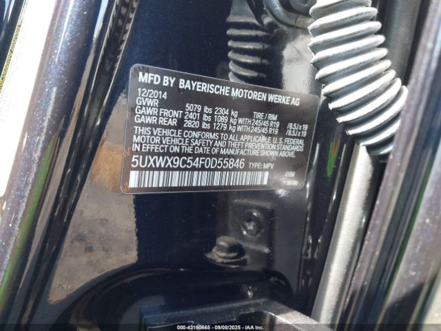 2015 BMW X3 5UXWX9C54F0D55846 Photo 8