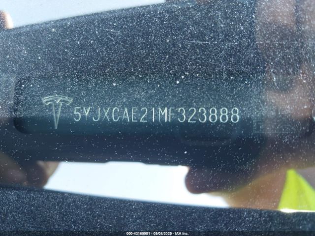 2021 TESLA MODEL X 5YJXCAE21MF323888 Photo 8