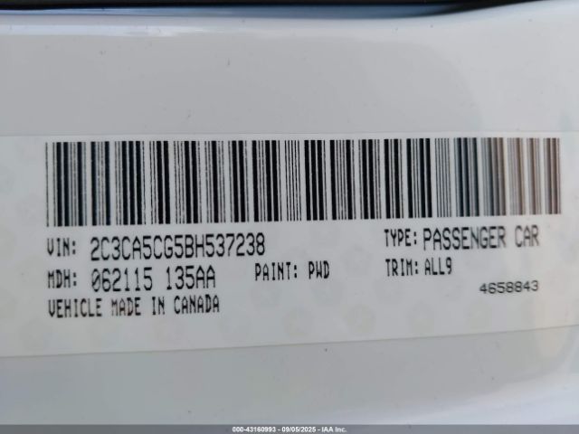 2011 CHRYSLER 300 2C3CA5CG5BH537238 Photo 8