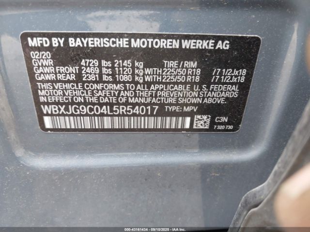 2020 BMW X1 WBXJG9C04L5R54017 Photo 8