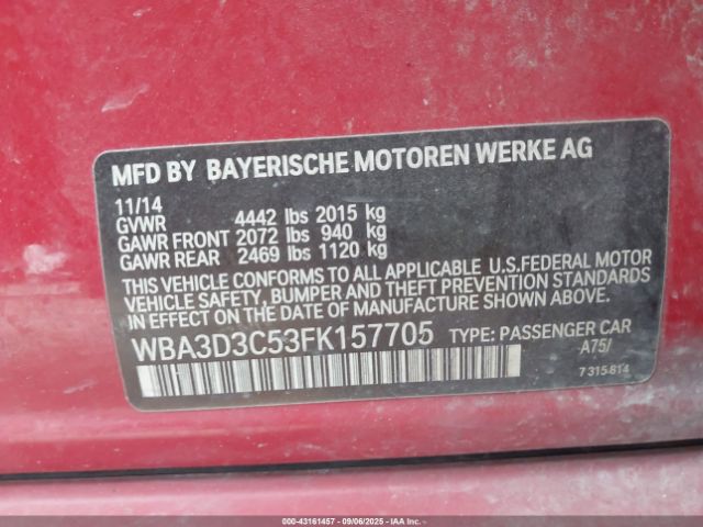 2015 BMW 328D WBA3D3C53FK157705 Photo 8