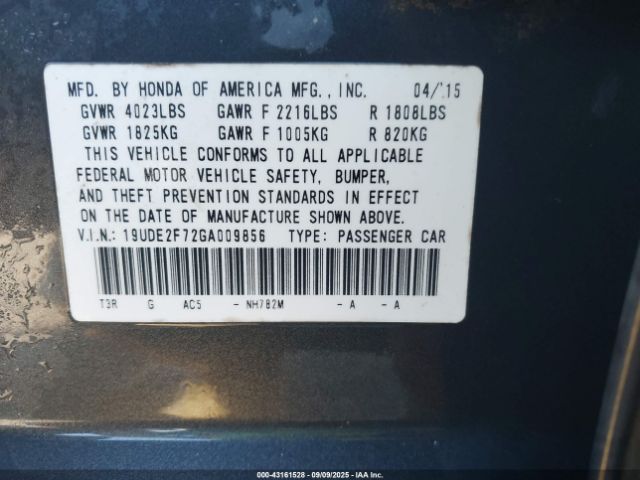 2016 ACURA ILX 19UDE2F72GA009856 Photo 8