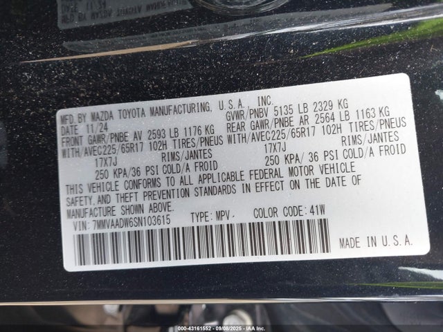 7MMVAADW6SN103615 Mazda cw