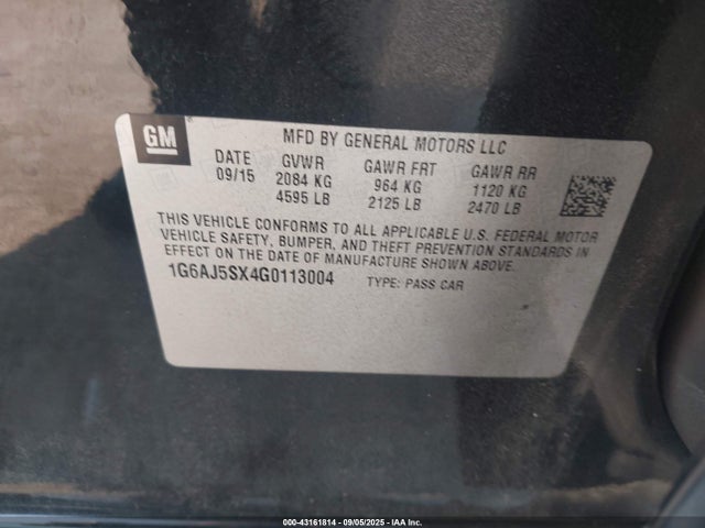 2016 CADILLAC ATS 1G6AJ5SX4G0113004 Photo 8