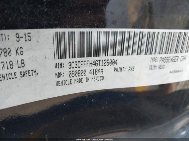 2016 FIAT 500 3C3CFFFH4GT126004 Photo 8