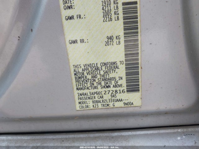 1N4AL3AP6EC272816 Nissan 2014