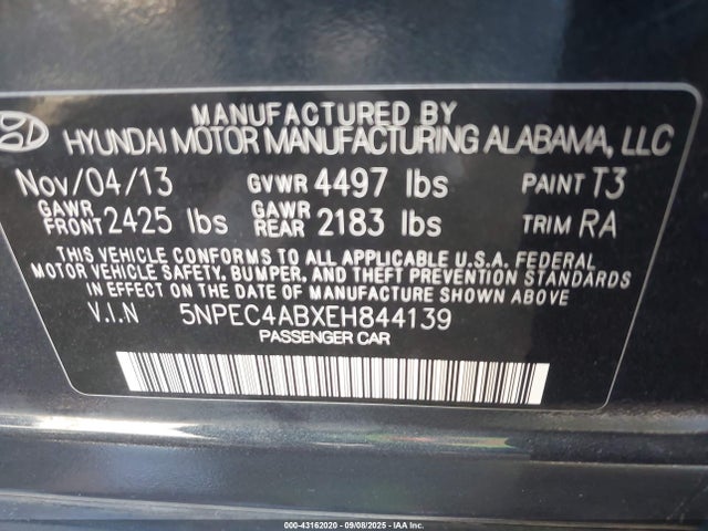 Hyundai theta ii 2014 5NPEC4ABXEH844139 Image 9