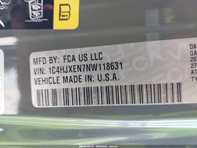 1C4HJXEN7NW118631 Jeep Wrangler