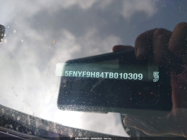 Honda j35y8 2026 5FNYF9H84TB010309 Image 9