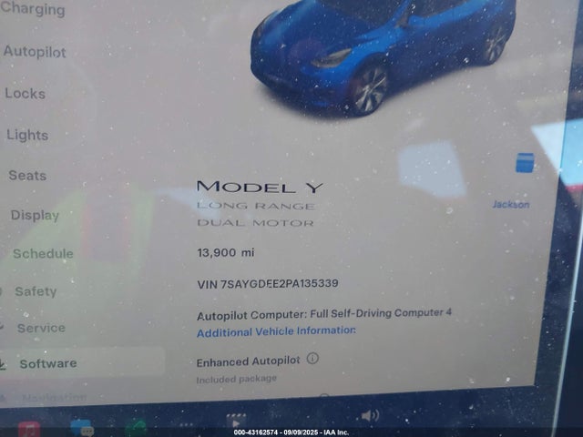 2023 TESLA MODEL Y 7SAYGDEE2PA135339 Photo 6