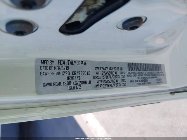 RAM Promaster City 2019 ZFBHRFAB3K6N68841 Image 9