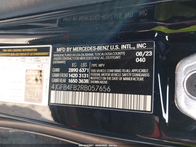 Mercedes-Benz m264 2024 4JGFB4FB2RB057656 Image 9