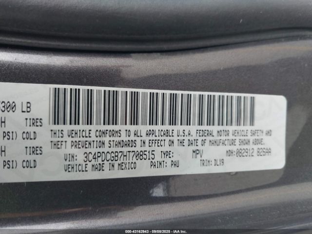 2017 DODGE JOURNEY 3C4PDCGB7HT708515 Photo 8