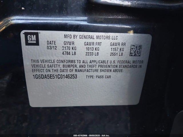 2012 CADILLAC CTS 1G6DA5E51C0146253 Photo 8