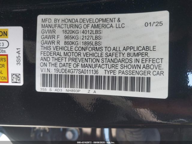 2025 ACURA INTEGRA 19UDE4G77SA011136 Photo 8