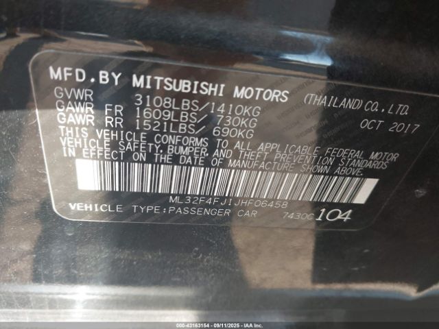 2018 MITSUBISHI MIRAGE G4 ML32F4FJ1JHF06458 Photo 8