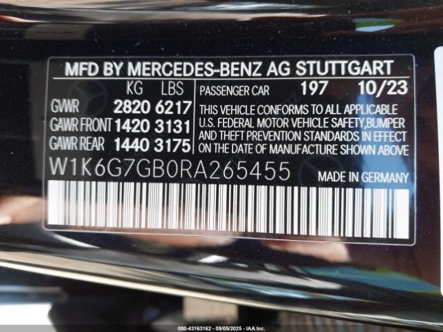 2024 MERCEDES-BENZ S 580 W1K6G7GB0RA265455 Photo 8