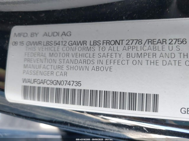 2016 AUDI A6 WAUFGAFC9GN074735 Photo 8