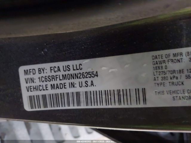 2022 RAM 1500 1C6SRFLM0NN262554 Photo 8