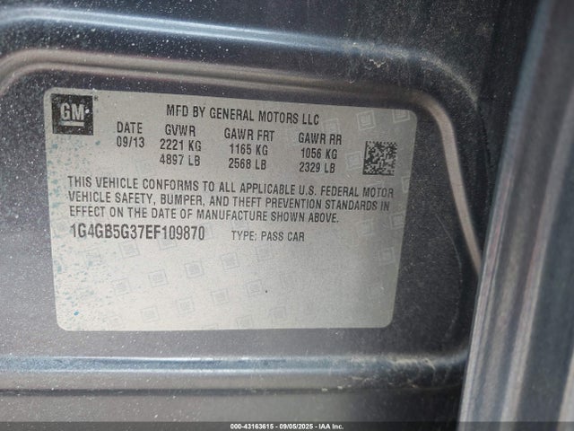 1G4GB5G37EF109870 Buick lfx