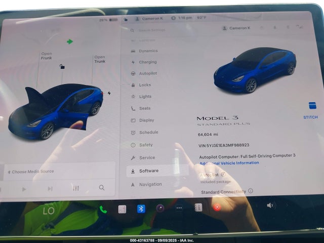 2021 TESLA MODEL 3 5YJ3E1EA3MF988923 Photo 6