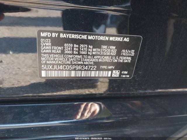2023 BMW X5 5UXJU4C05P9R34722 Photo 8