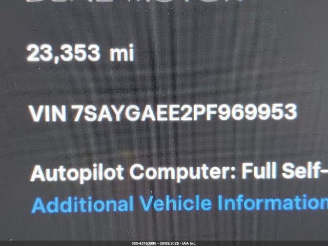 2023 TESLA MODEL Y 7SAYGAEE2PF969953 Photo 8