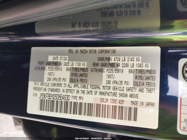 Mazda py cylinder deactiviation 2025 JM3KFBEM2S0554830 Image 8