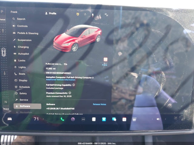 5YJSA1E55MF455921 Tesla MODEL S
