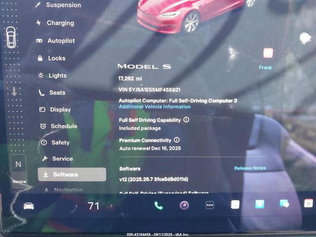 5YJSA1E55MF455921 Tesla MODEL S
