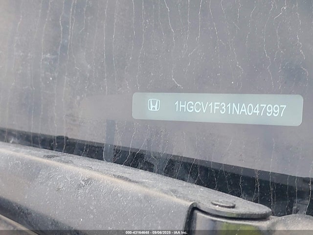 1HGCV1F31NA047997 Honda l15be
