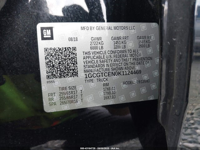 1GCGTCEN0K1124469 Chevrolet lg2 - di: direct injection, vvt: variable valve timing, alum, var2, gen2