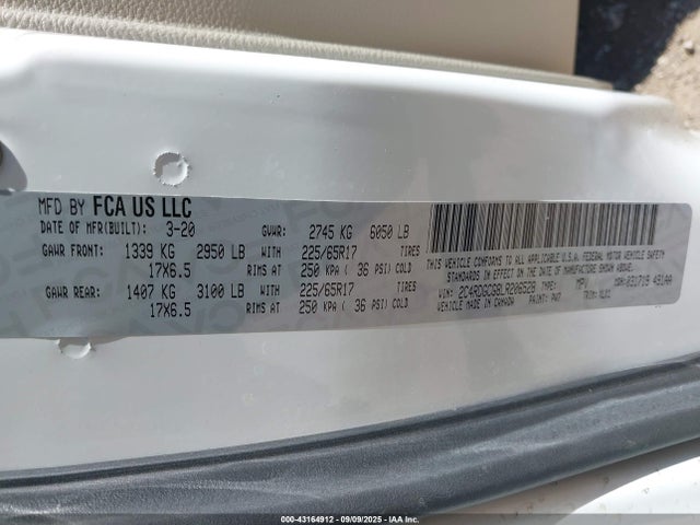 Dodge Grand Caravan Sxt 2020 2C4RDGCG8LR206528 Image 9