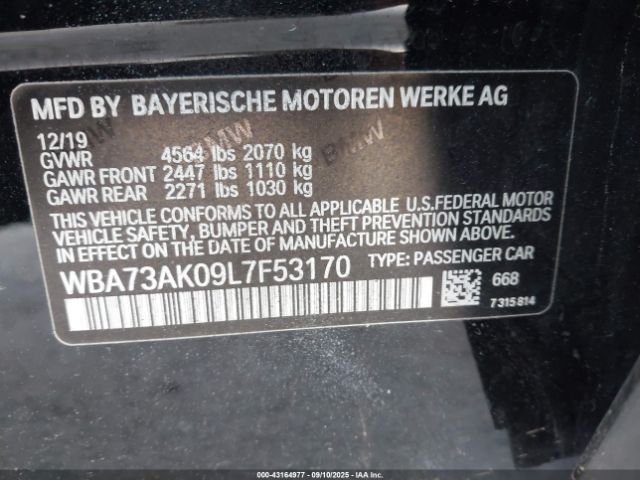 2020 BMW 228I GRAN COUPE WBA73AK09L7F53170 Photo 8
